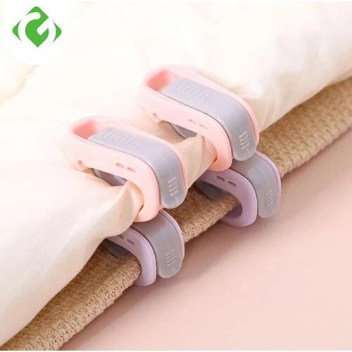 6Pcs/set BedSheet Clips Plastic Slip-Resistant Clamp Quilt Bed Cover Grippers Fasteners Mattress Holder For Sheets Home GuanYao