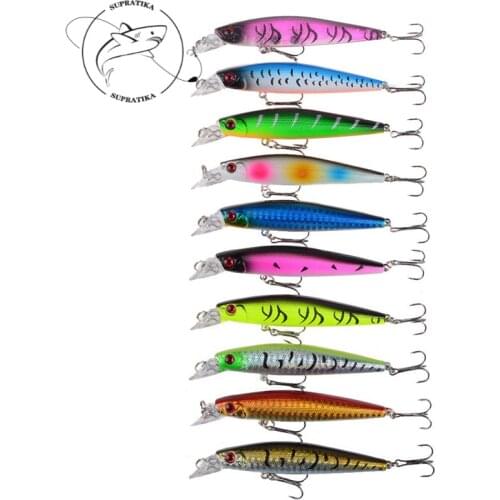ABS Plastic Hard Bait 10Colors 10cm/9.4g 6# With Sharp Hook Swim bait 3D Eyes Fishing Lures Fishing Equipment Outdoor