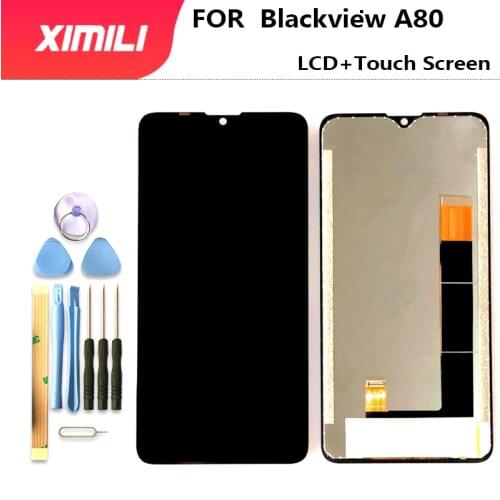 New 100% Original 6.21 inch for Blackview A80 LCD Display+Touch Screen Digitizer Assembly LCD+Touch Digitizer for Blackview A80