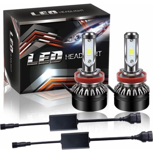2pcs LED H7 H4 H8 H11 9012 HIR2 H16 H9 H10 9005 HB3 9006 HB4 H1 H3 Car Headlight Bulb CSP Chips 6000K 60W 10000LM Fog Lights