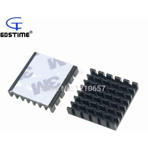 500 pieces lot 25x25x5mm Aluminum Heatsink for Chip GPU VGA RAM LED IC Radiator Cooling
