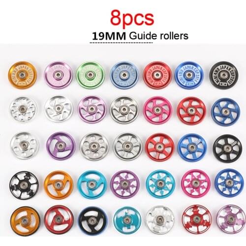 8Pcs 19mm Aluminum Guide Rollers Spare Parts for 1/32 Scale Tamiya Mini 4WD Car Model