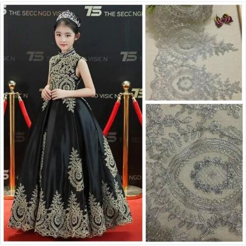 Home Textile Accessories European-style Silver Pineapple DIY Material Car Bone Lace Fabric