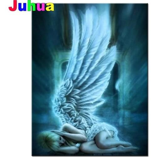 5D DIY Diamond Painting"Angel Wings"Diamond Embroidery Cross Stitch Home Decoration Full drill Diamond Mosaic Fantasy Devil Art