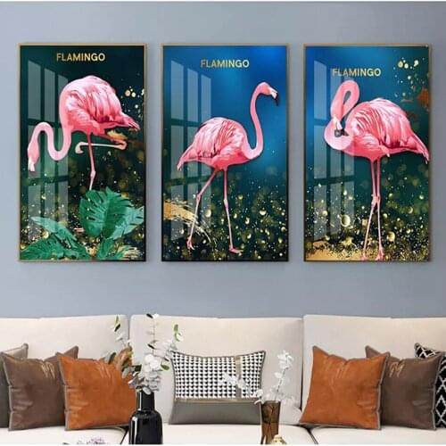 Full Square / Round Diamond 5D DIY animal Flamingo Diamond Painting Embroidery Cross-stitch Mosaic Home Decoration gift