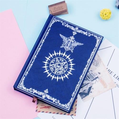 Anime Black butler Kuroshitsuji Sebastian Ciel Cosplay Contract Notebook Halloween Cartoon Notebook Christmas Gift