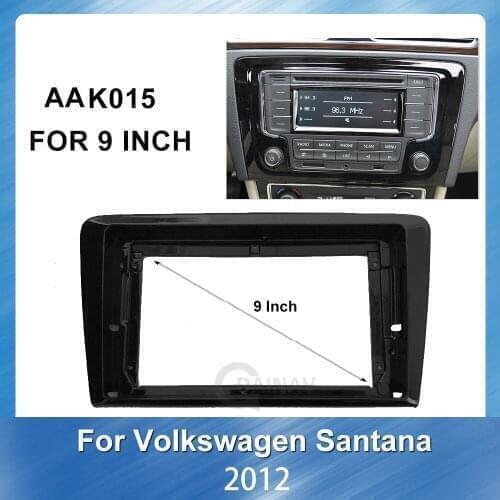 10 inch Car Auto Radio Multimedia Fascia For Volkswagen Santana 2012 GPS Navigation Plate Panel Frame Fascias