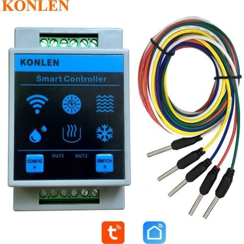 Tuya Smart Home Water Level Sensor WIFI Controller Leakage Flood Alarm Swimming Vape Tank Flow Detector System Leak Protection