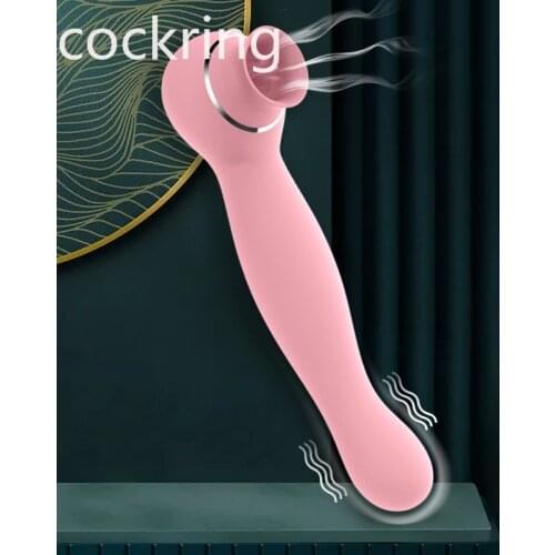 Pussy Sucking Dildo Vibrator Sex Toys for Woman Tongue Licking Clitoris Stimulator Nipple Sucking Vibrator Masturbator Massager