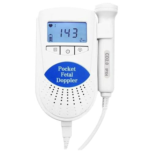 Fetal Doppler Ultrasound Baby Heartbeat Detector Home Pregnant Doppler Baby Heart Rate Monitor Pocket Doppler 2 MHz