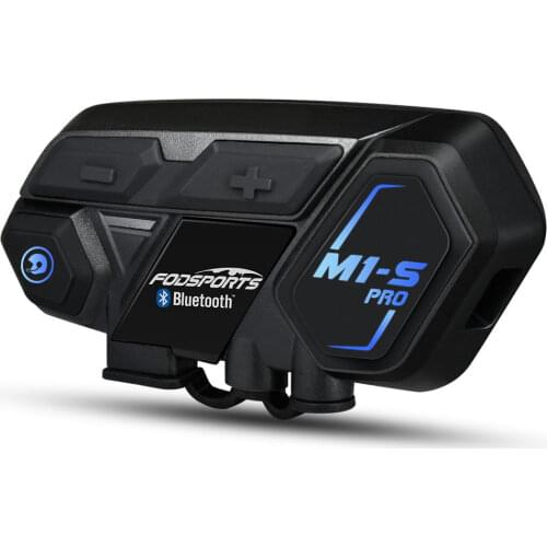 Fodsports M1-s Pro Intercom Motorcycle Helmet Bluetooth Headset Intercomunicador Moto 8 Riders Voice Assistant Walkie Talkie