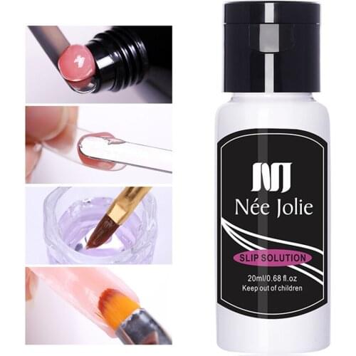 20ml Polish Gel Liquid Slip Solution Quick Extension Gel Nails Permanent Clear Acrylic Liquid Nail Art Extension Gel
