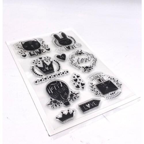 KLJUYP Rabbit Bunny Clear Stamps Scrapbook Paper Craft Clear stamp scrapbooking 03081