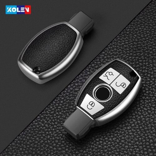 Leather+TPU Car Remote Key Full Cover Case For Mercedes Benz A B R G Class GLK GLA CLA C200 B200 W213 w204 W251 W463 W176 AMG