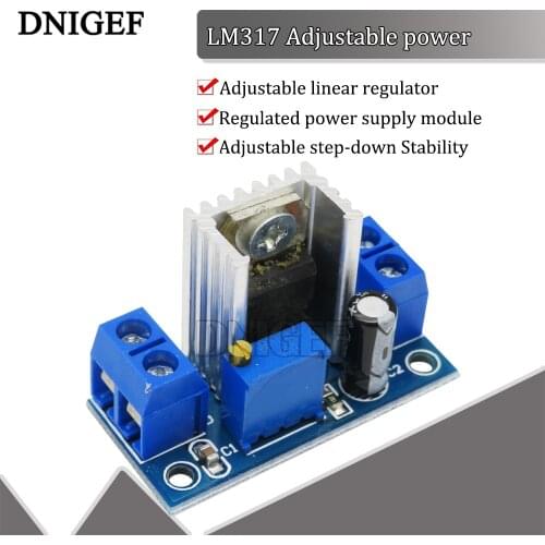LM317 DC-DC Converter Buck Step Down Circuit Board Module Linear Regulator LM317 Adjustable Voltage Regulator Power Supply