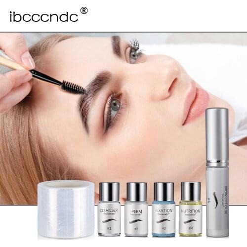 DIY Brow Lift Kit Eyebrow Lamination Kit Semi-pernament Styling Perming Brow Curling DIY Beauty Salon Home Use Cosmetics