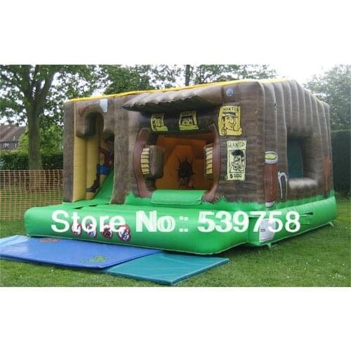 Factory direct inflatable slides, inflatable castle, inflatable trampoline, trampoline slide villain