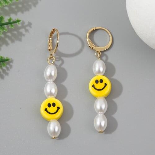 New Freshwater Pearls Safe Pin Hoop Huggies Earrings Women Cute Long Hanging Drop Earrings Wholesale Jewelry Party Gifts
