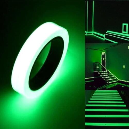 One Roll Luminous Tape Self-adhesive Glow In The Dark afety Stage Sticker Emergency Logo DIY Home Decor Party Supplies