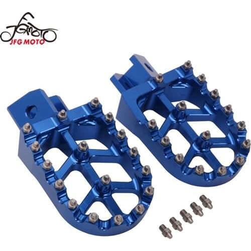 Motorcycle CNC Footrest Footpeg Foot Pegs For YAMAHA PW50 81-20 PW80 83-06 Y-ZINGER 85-01 TW200 87-19 PW 50 80 DT1 DT2 DT3