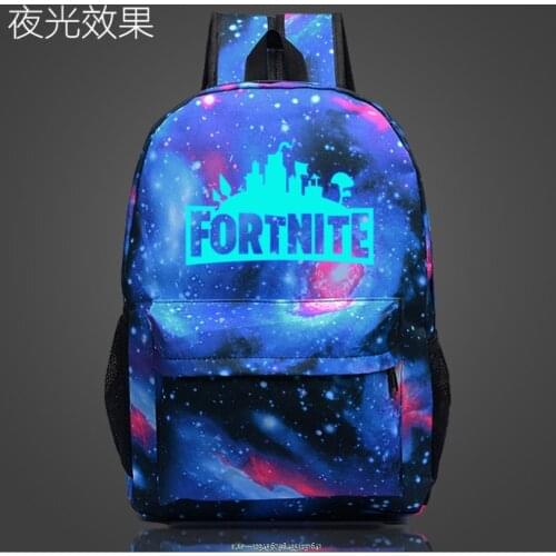Fortnites Luminous Backpack Men Battle Royale Fortnight Big Capacity School Bag Student Bookbag Teenagers Kids Gifts