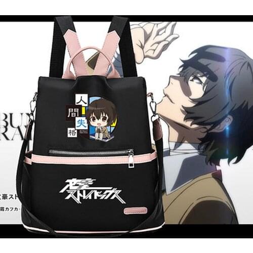 Anime Bungou Stray Dogs Backpack College Student School Rucksack Book Bags for Teens GIrls Boys Casual Travel Bag Backpack