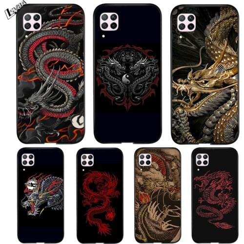 Silicone Cover Japanese Style Dragon For Huawei P Smart Z S Plus 2019 2020 Nova 2i 2 Lite 3 3e 4 4e 5 5i 5T 7i Phone Case