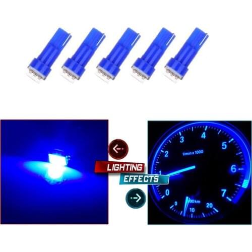 35Pcs T5 58 70 73 74 Multi-color Instrument Dashboard Instrument Cluster 5050SMD LED Wedge Bulb Auto Parts