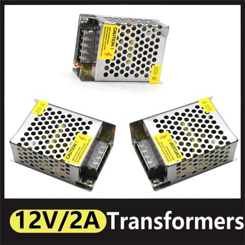 AC 220V to DC 12V Lighting Transformer Power Supply Adapter 2A 24W LED Strip Switch Driver For CCTV LED Strip Power Supply