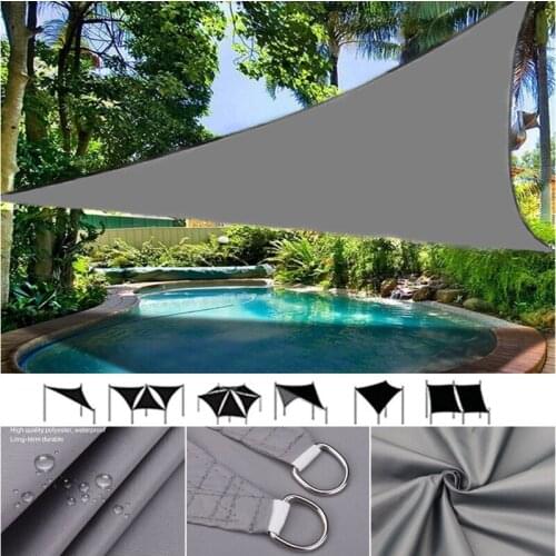 Waterproof Outdoor Awning Garden Sunshade Sun-shelter for Car Balcony Patio Pool Canopy Camping Tent Triangle Sun Shade Sail