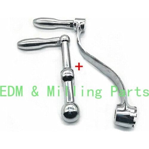 CNC Milling Machine Parts-3 Ball Metal Crank Handle +Elevating Knee Crank For BRIDGEPORT Mill Parts