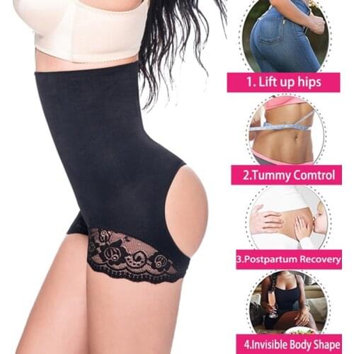 Womens High Waist Body Shaper Butt Lifter Shapewear Trainer Tummy Control Panties Seamless Thigh Slimmers Cincher