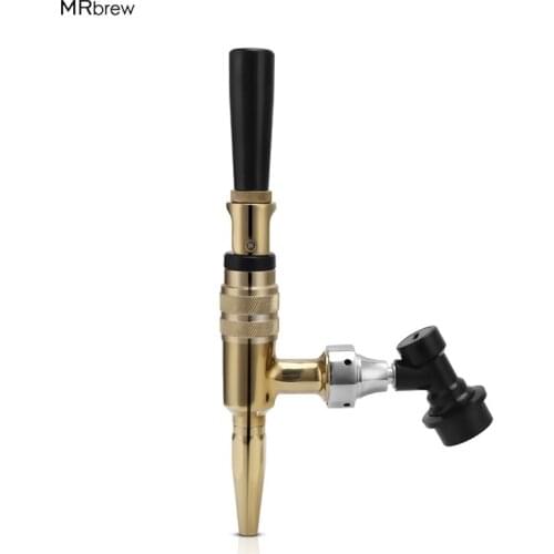Gold Coffee Tap,Stout Nitrogen Nitro Coffee Faucet, Beer /Coffee Dispenser For Bar/Homebrew/ Kegerator Beer Tower Smooth Taste