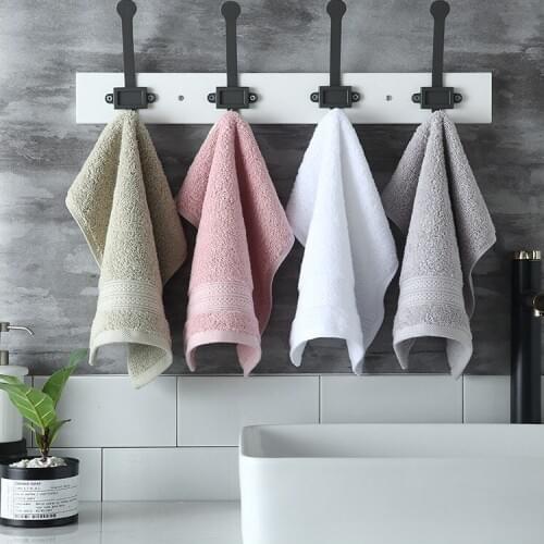 2pcs 33*33 cm Face towel Super soft long stapled cotton face towel excellent water-absorbing quality embroidery towel