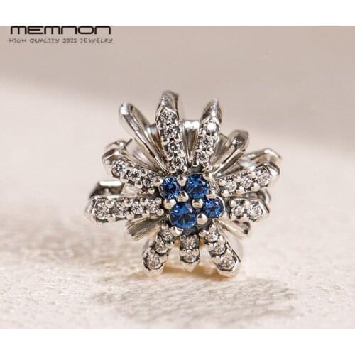 2018 Winter Dazzling Fireworks beads 925 sterling silver bead fit charms Bracelet DIY Christmas gift fow women Memnon Jewelry