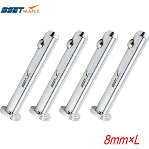 4X 8mm 316 Stainless Steel Dowel Pin Flat Head Cylindrical Pin Positioning Pins Quick Release Ball Pin Retainer Farm Lawn Garden