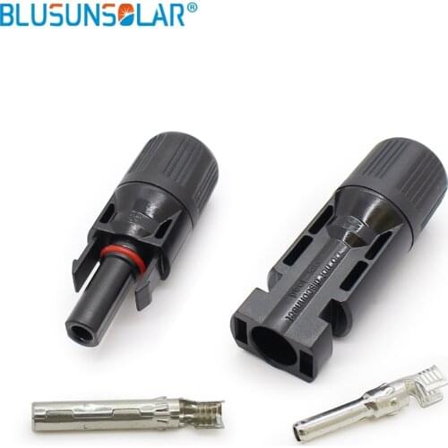 Blusunsolar 500 Pairs Lot Solar Pv 30A Male And Female Wire PV Cable Connector With 100% PPO UV Resistant