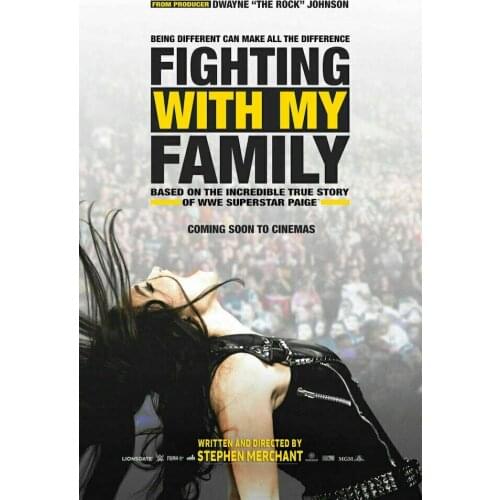 Fighting with My Family Movie Art Film Print Silk Poster Home Wall Decor 24x36inch