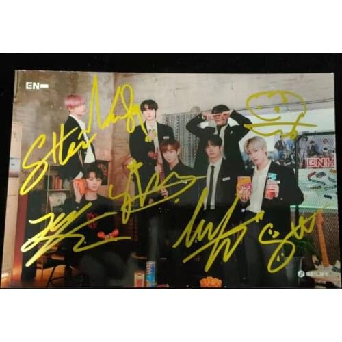 ENHYPEN Signed Autographed GROUP Photo COLLECTION 4*6 K-POP 0621