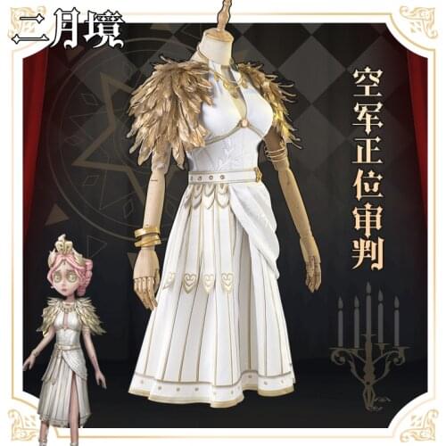 Hot Game Identity V Martha Behamfil Air Force Standing Trial Cosplay Costume Accessories Customer Size Made Anime Cosplay