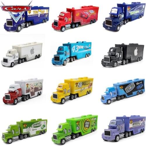 1:55 Disney Pixar Cars Collection Uncle Mack Truck Series Fun Alloy Metal Die Casting Car Model Toys Birthdya Gift for Children