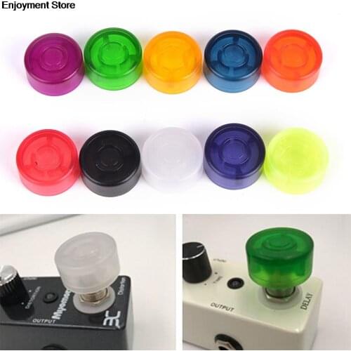 Multi Color Electric Guitar Effect Pedal Mooer Candy Cover Cap Footswitch Topper Plastic Bumpers For Guitar Effect Pedal 10pcs