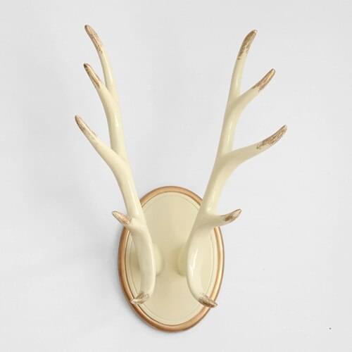 Wall hooks for hanging Clothes coats wall stand keys hanger Resin Antlers wall hooks home decorations for wall