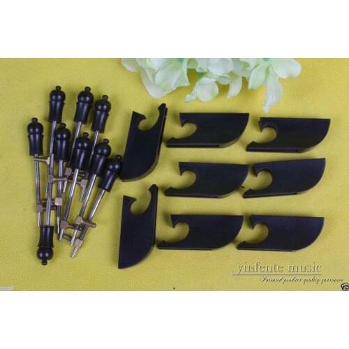 New 4/4 violin bow Frog 10set Baroque violin ebony bow frog High quality Violin parts & Accessories #607
