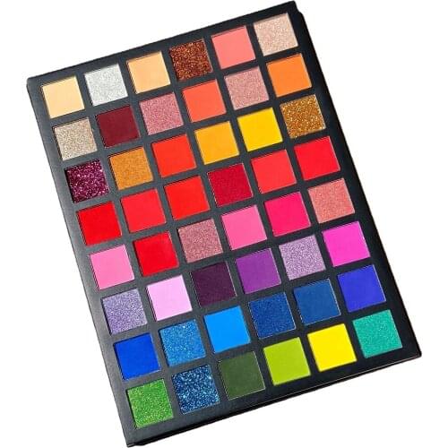 5 Piece 48 Colors Matte Eyeshadow Palette Private Label Shimmer Pigment Eye Shadow Pallete Custom Wholesale Makeup Wholesale