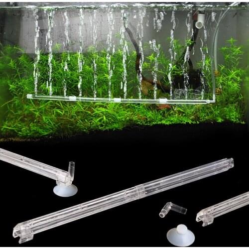 Plastic Aquarium co2 Fish Tank Curtain Air Vent Bubble Bar Release Diffuser Set New Dropshipping