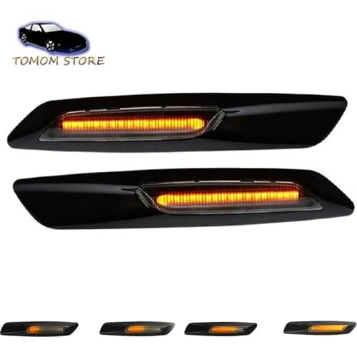 LED dynamic side marker turn signal sequential blinker indicator lights for BMW E81 E82 E87 E88 E90 E92 E93 E60 E61 X1 X3 E84