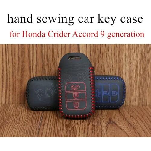 Only Redhot cover case car key Hand sewing leather for Honda Crider Accord 9 generation Jade new Fit Crosstour Creiz Civic City