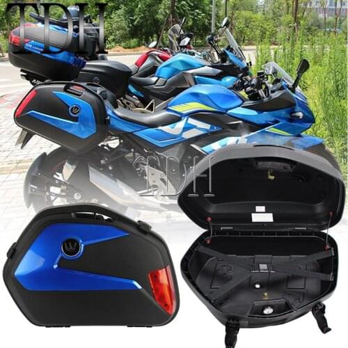 Touring 2pcs Side Boxes Tail Luggage Pannier Waterproof 20L Side Case Cargo for BMW R1200GS Honda Yamaha V-star FJ9 XT MT FZ