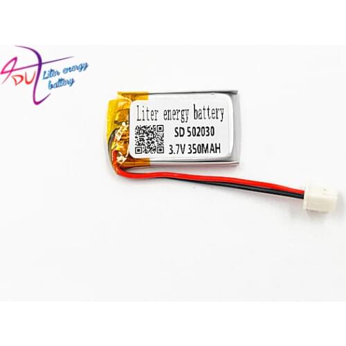 XH2.54 350mAh 502030 3.7V lithium polymer battery headset Bluetooth Keyboard recorder